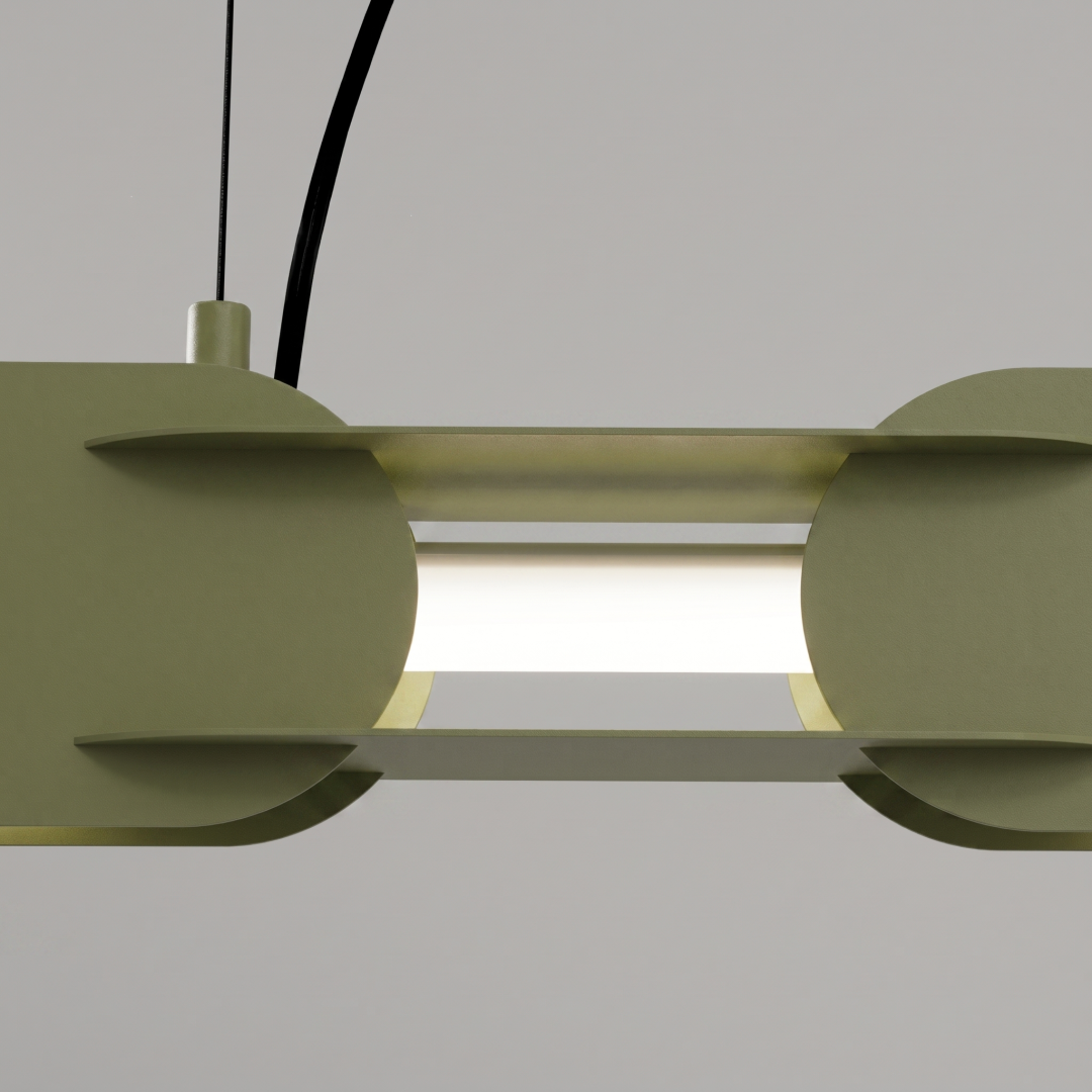 Lampa wisząca CHAIN 158 zielona oliwka LED 4000K - 30900