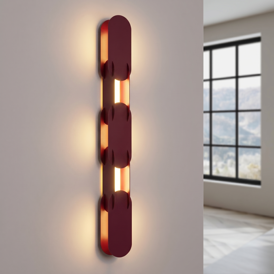 Kinkiet CHAIN 91 burgund LED 3000K - 31054