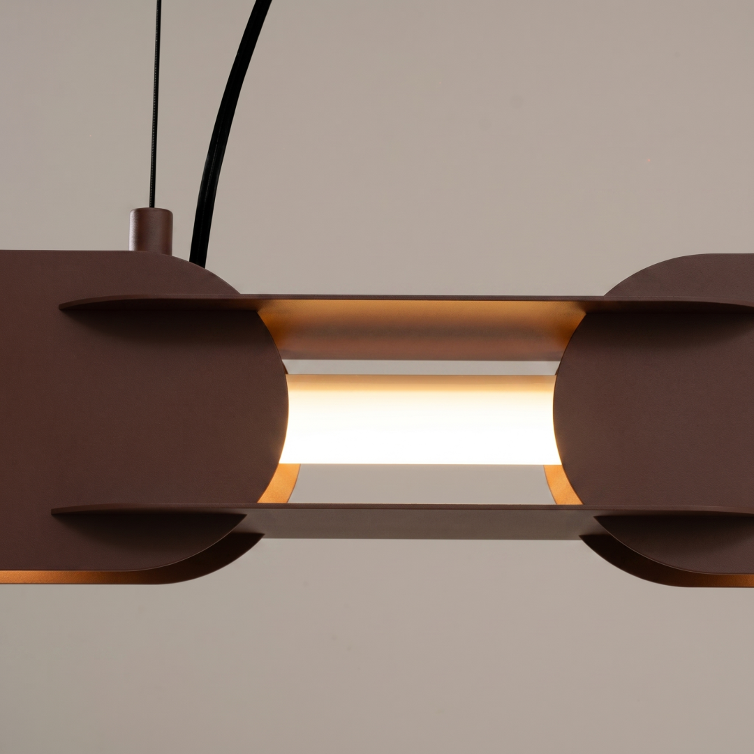 Lampa wisząca CHAIN 91 brązowa LED 3000K - 31132
