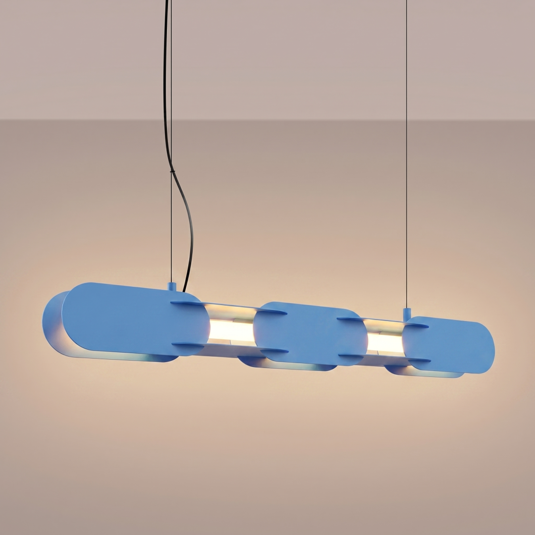 Lampa wisząca CHAIN 91 błękitna LED 3000K - 31145