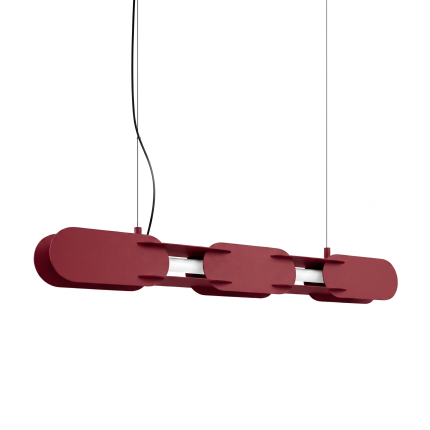 Lampa wisząca CHAIN 91 burgund LED 3000K