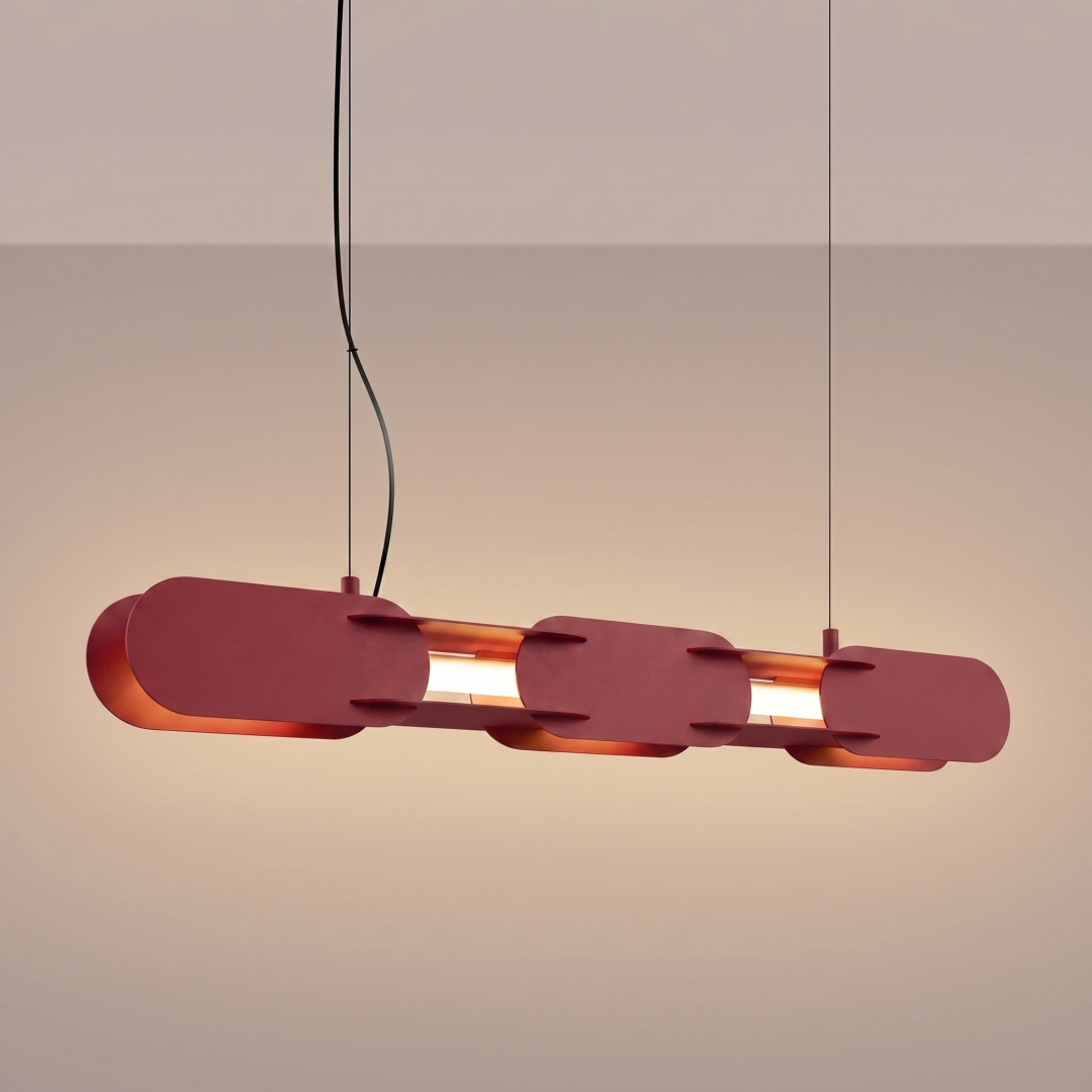 Lampa wisząca CHAIN 91 burgund LED 3000K - 31159
