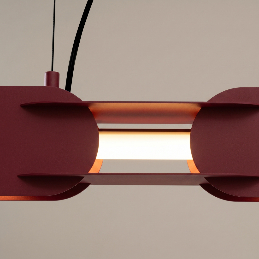 Lampa wisząca CHAIN 91 burgund LED 3000K - 31160