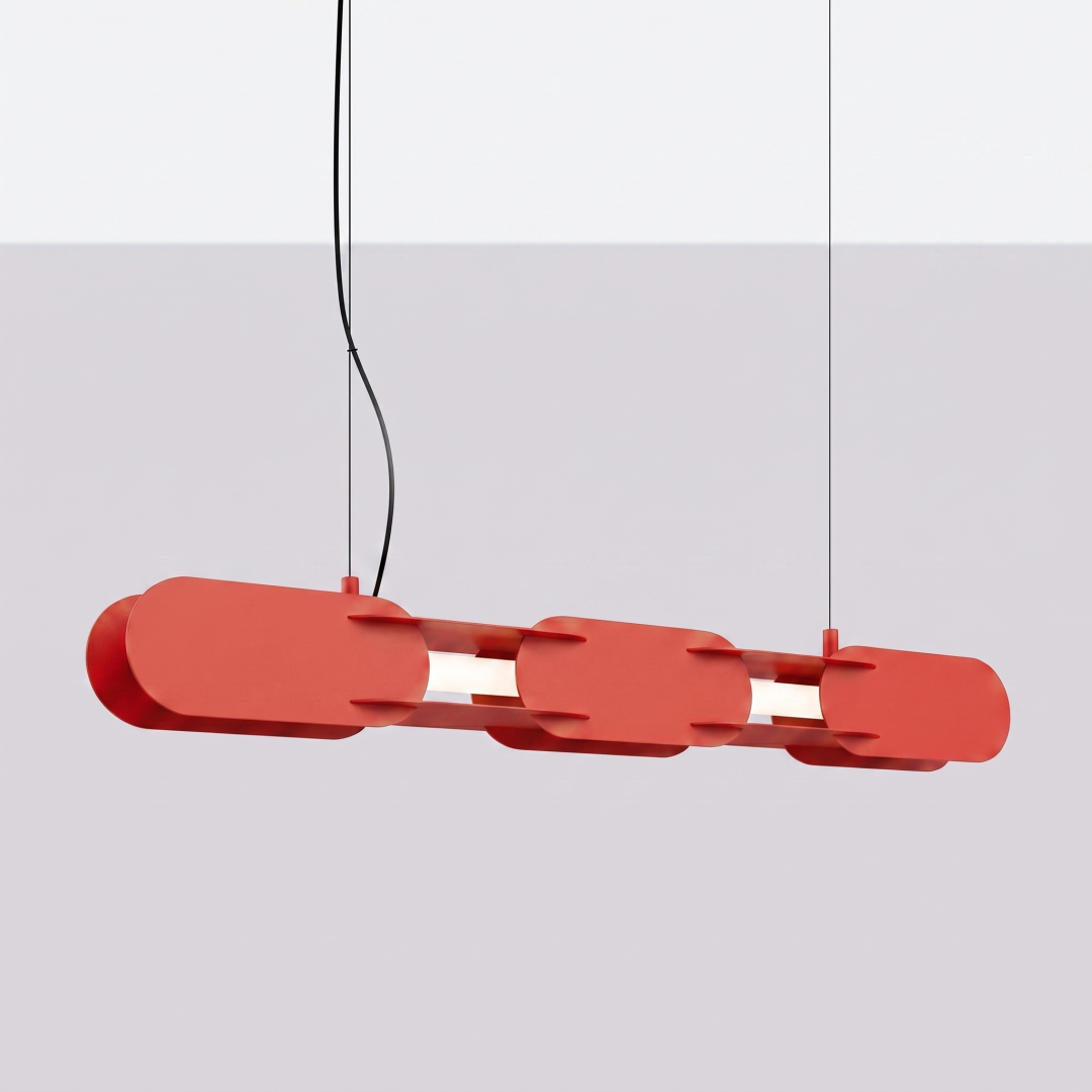 Lampa wisząca CHAIN 91 czerwona LED 3000K - 31172