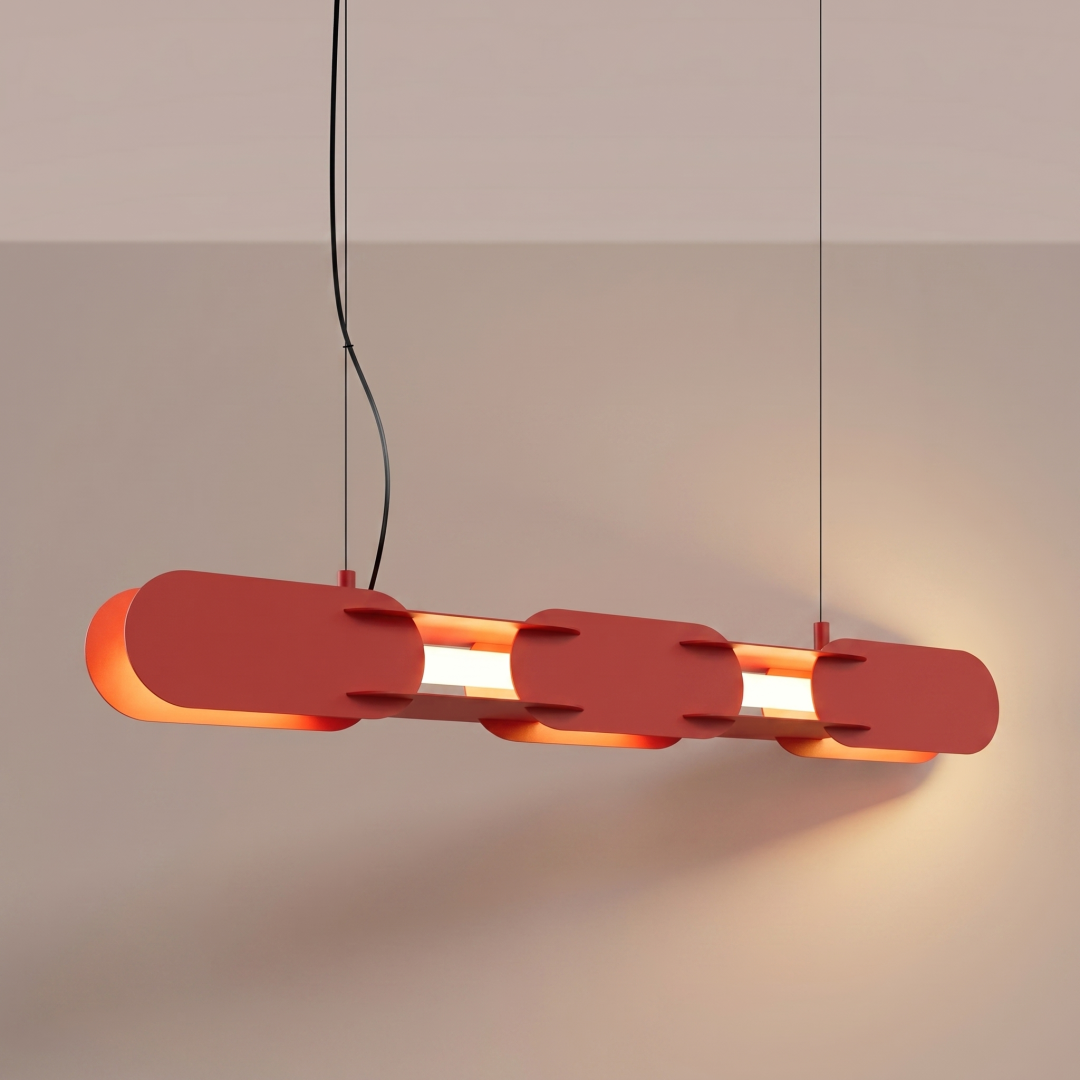 Lampa wisząca CHAIN 91 czerwona LED 3000K - 31173