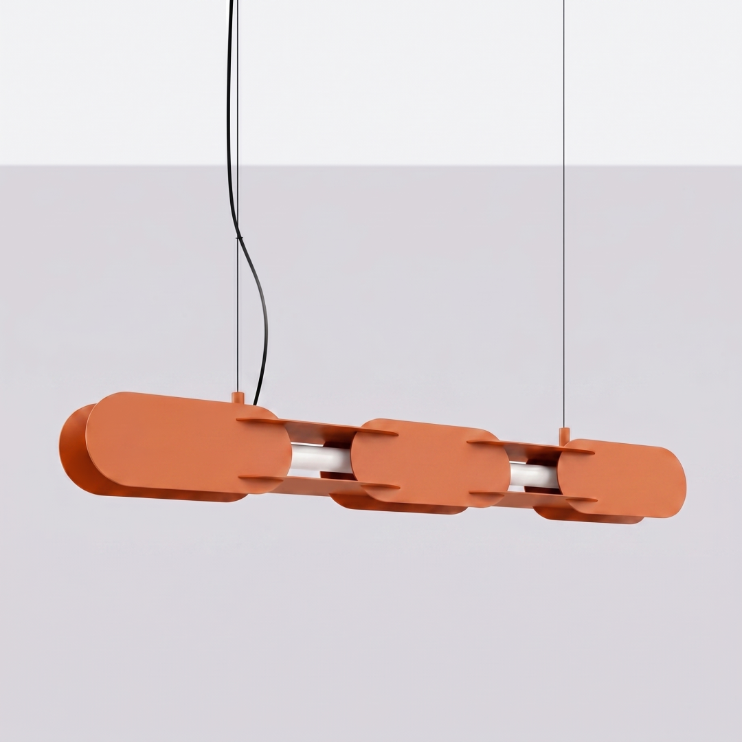 Lampa wisząca CHAIN 91 ochra czerwona LED 3000K - 31186
