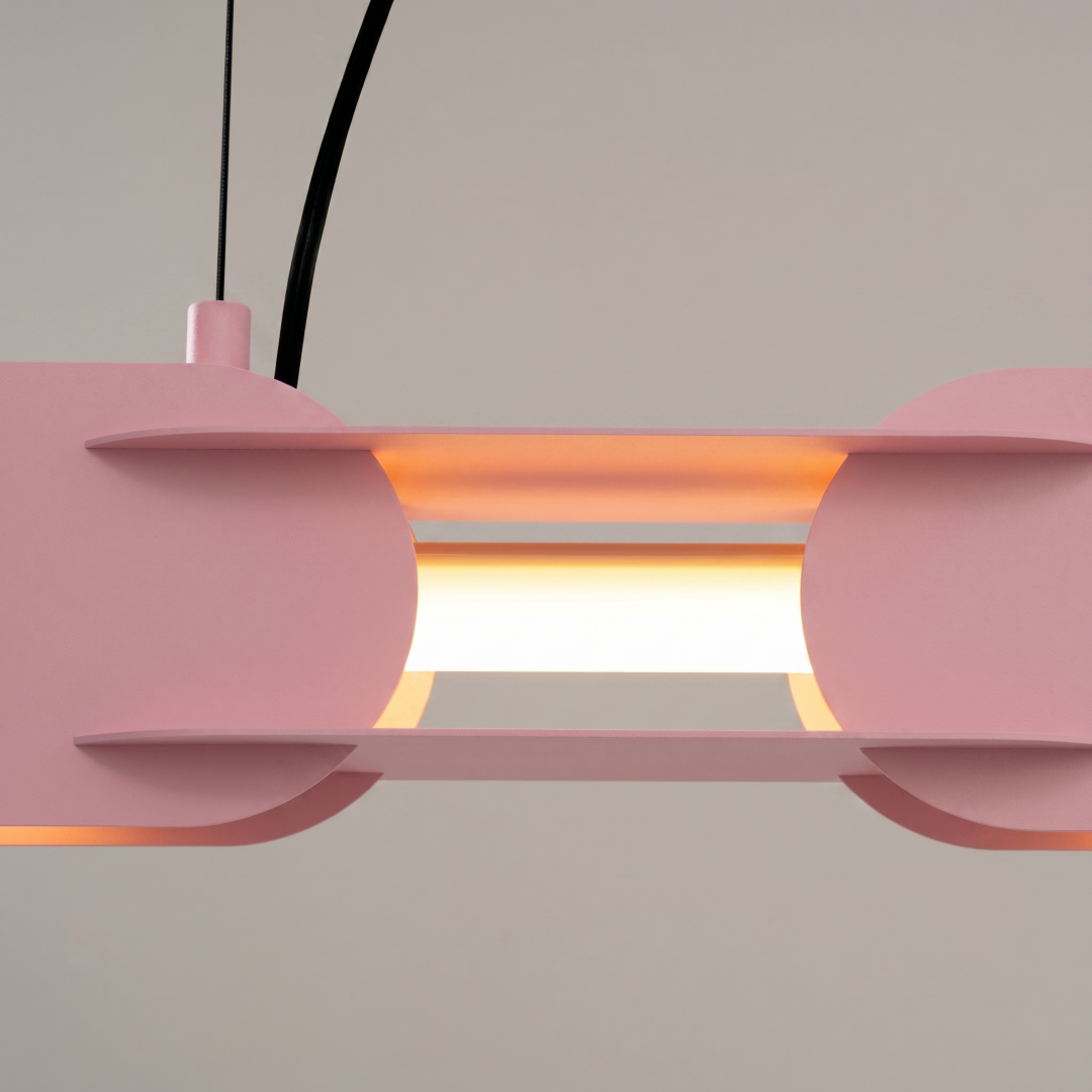 Lampa wisząca CHAIN 91 różowa LED 3000K - 31195