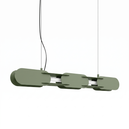 Lampa wisząca CHAIN 91 zielona oliwka LED 3000K