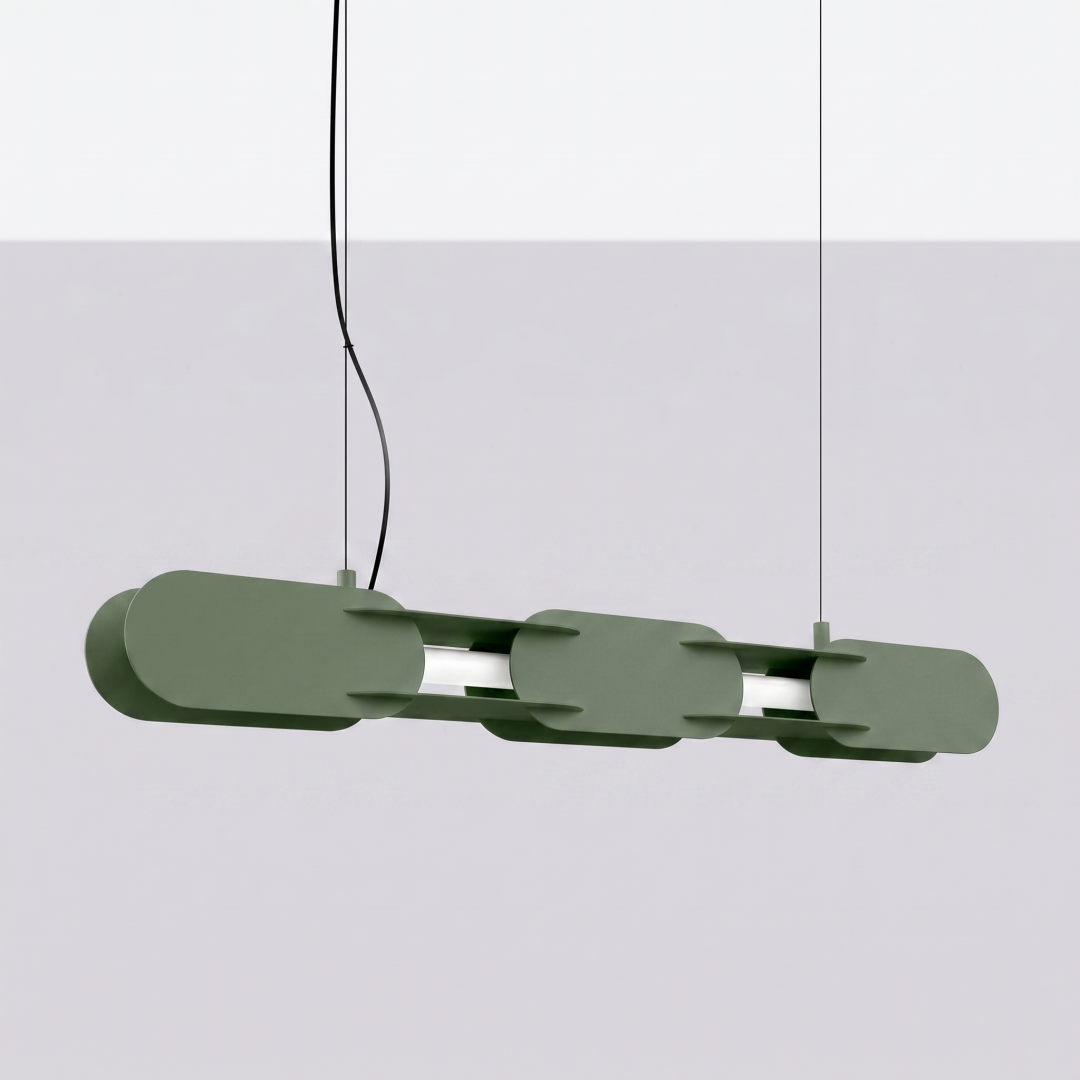 Lampa wisząca CHAIN 91 zielona oliwka LED 3000K - 31221