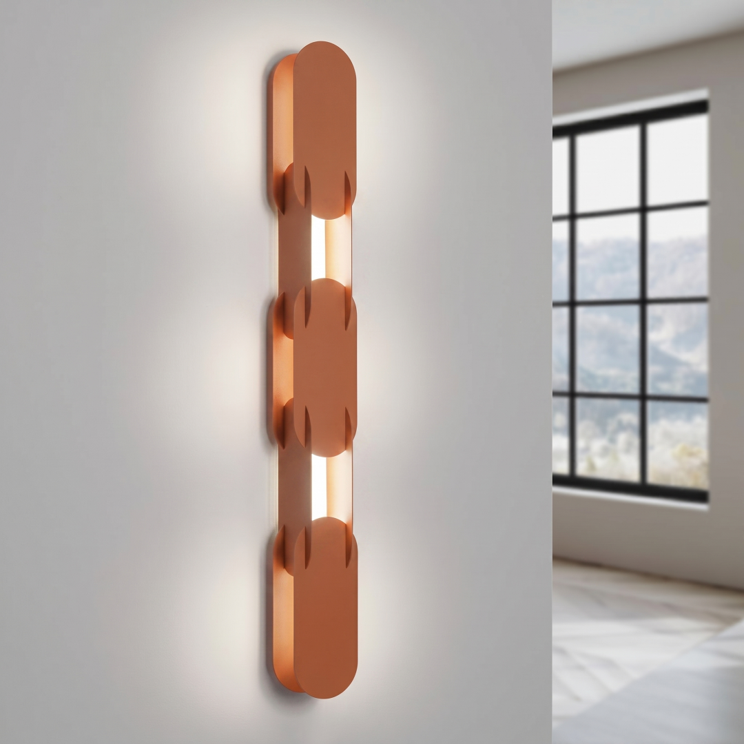 Kinkiet CHAIN 91 ochra czerwona LED 4000K - 31284
