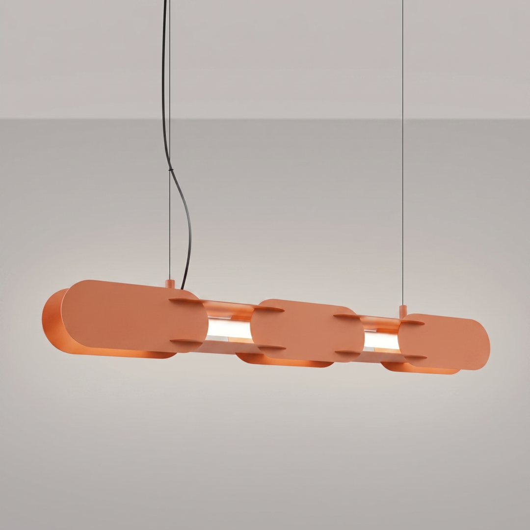 Lampa wisząca CHAIN 91 ochra czerwona LED 4000K - 31382