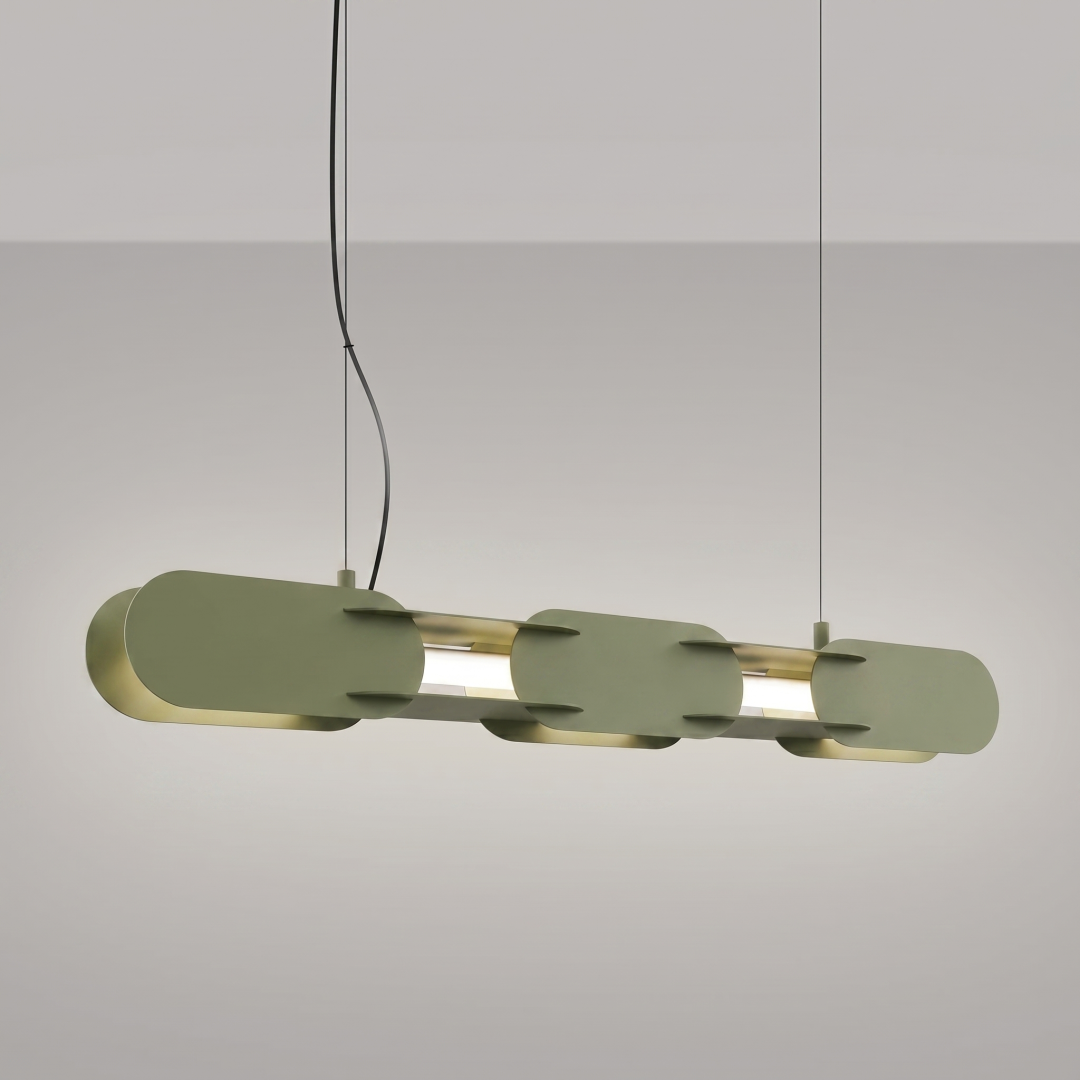 Lampa wisząca CHAIN 91 zielona oliwka LED 4000K - 31417