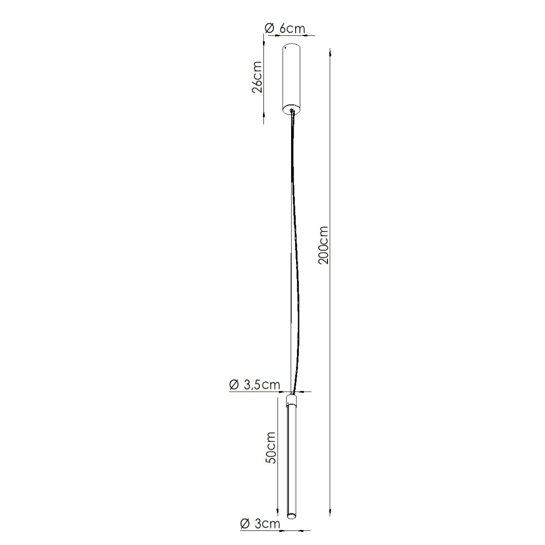 Lampa wisząca TRANG 50 mocca LED 4000K - 31851