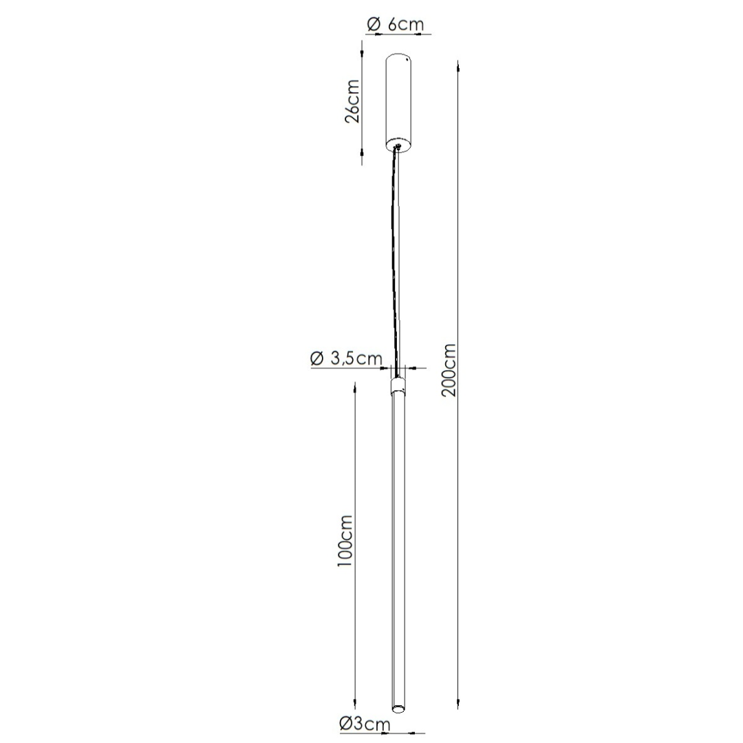 Lampa wisząca TRANG 75 ultramaryna LED 4000K - 32011