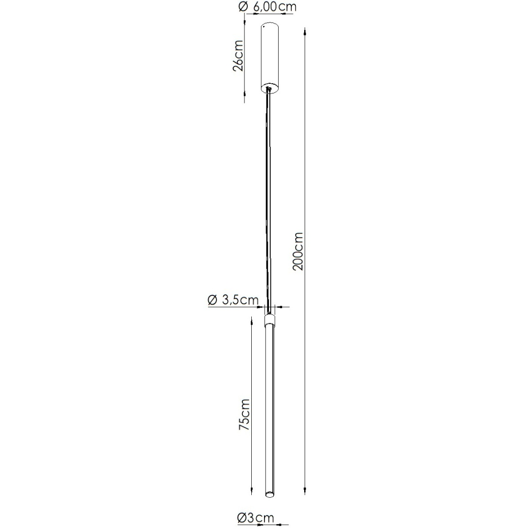 Lampa wisząca TRANG 100 żółta LED 4000K - 32147