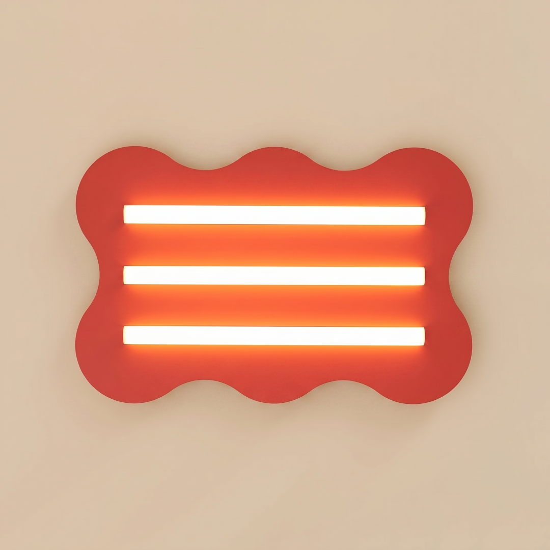 Plafon KLOVER czerwony - 32326