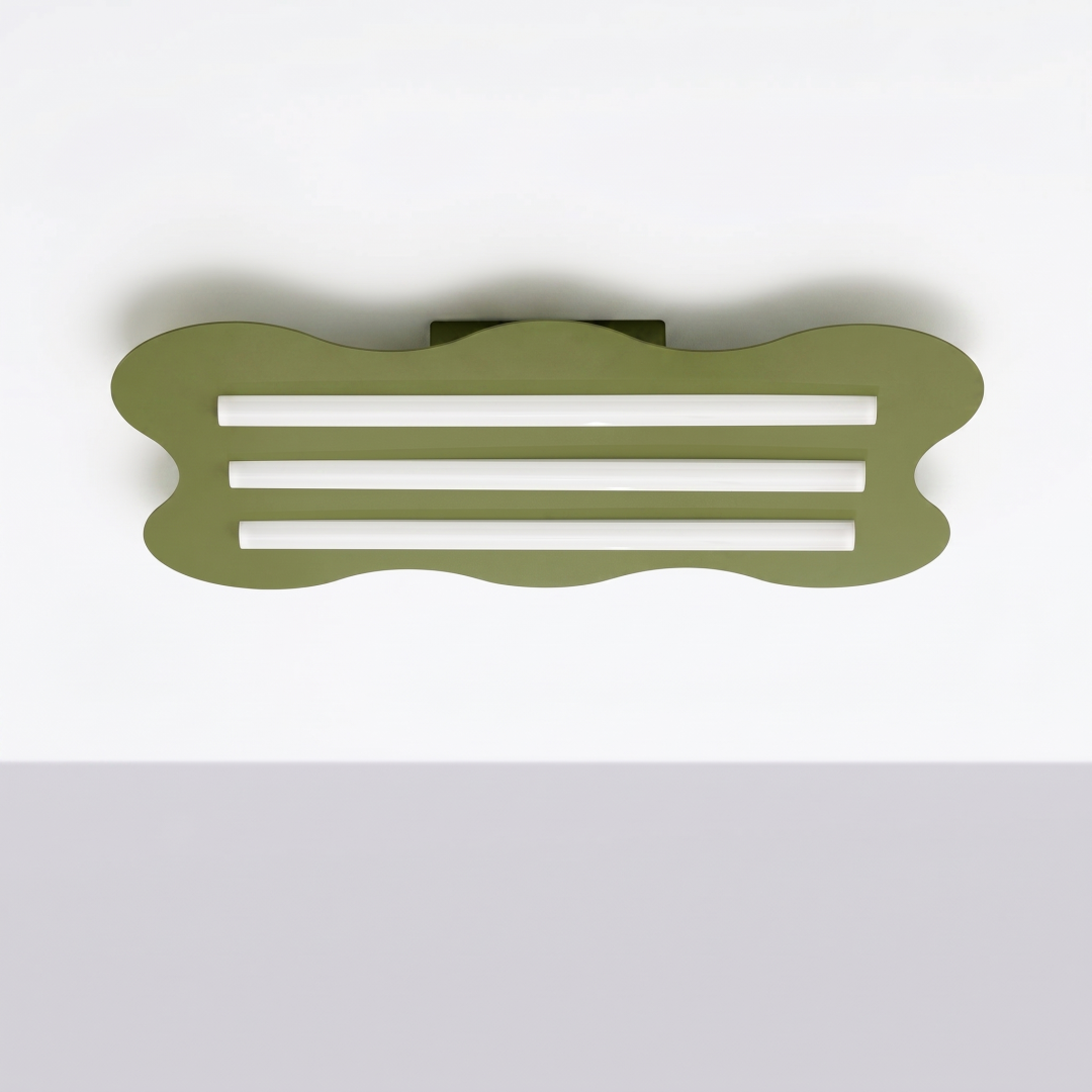Plafon KLOVER zielony oliwkowy - 32372