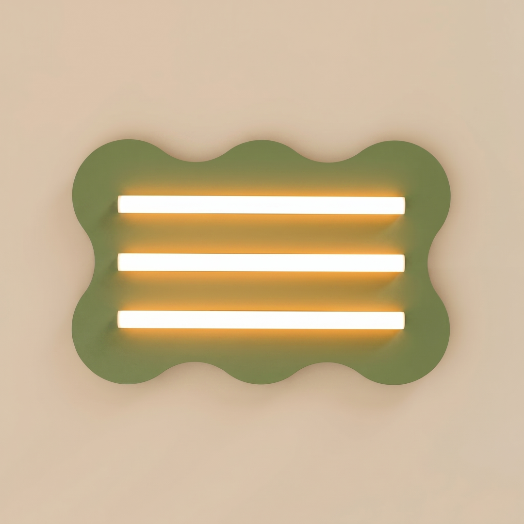 Plafon KLOVER zielony oliwkowy - 32374