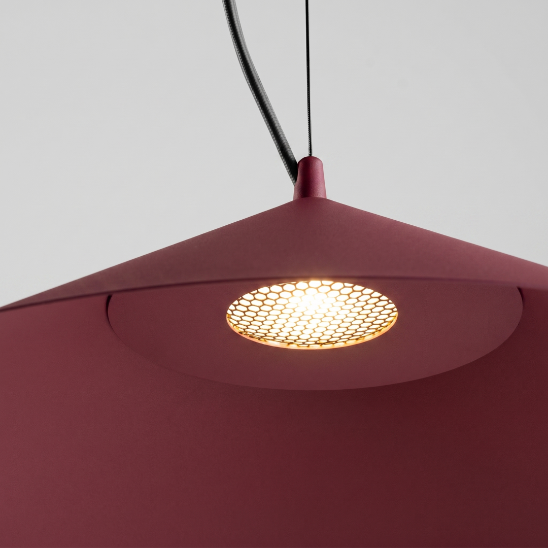 Lampa wisząca FINT burgund LED 3000K - 32435
