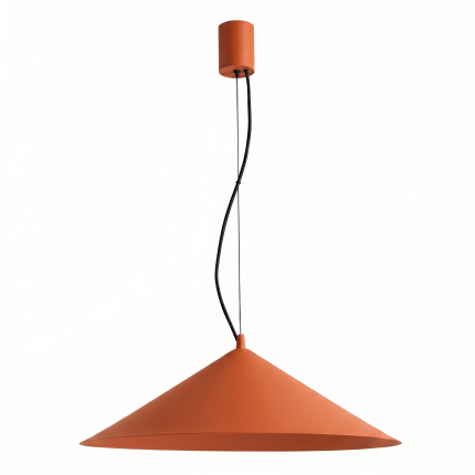 Lampa wisząca FINT ochra czerwona LED 3000K