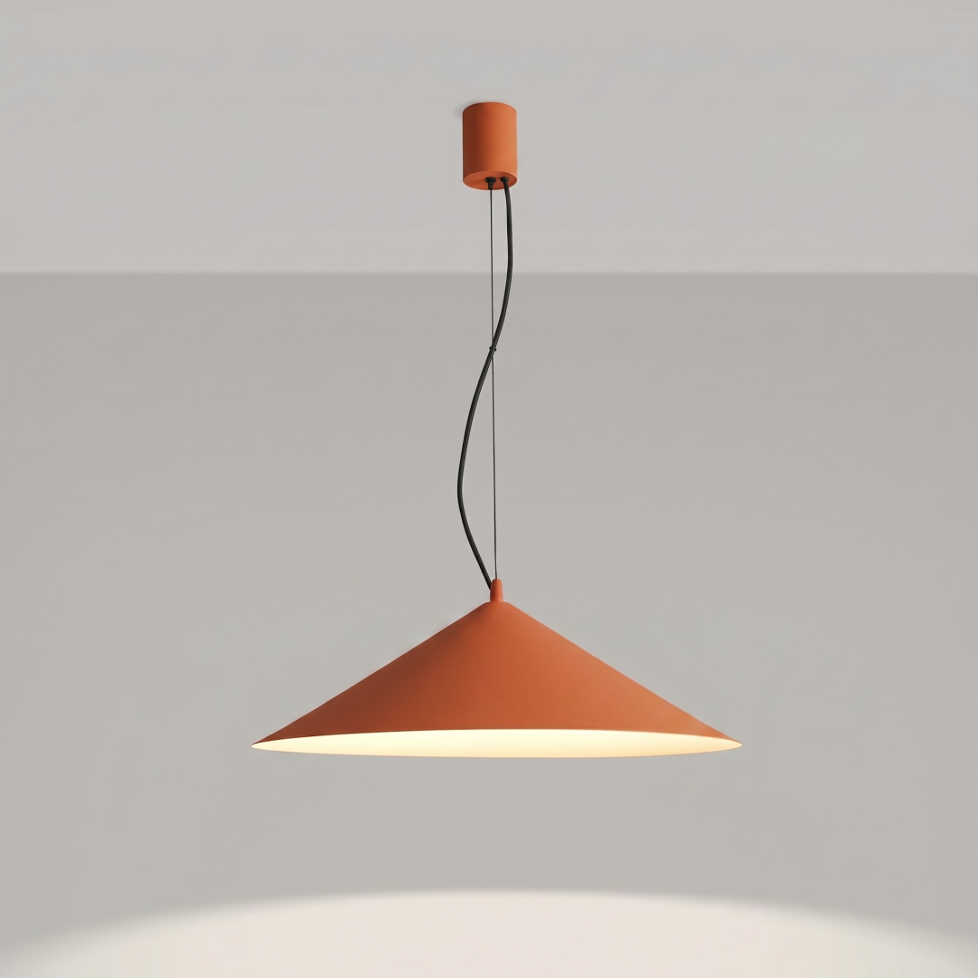 Lampa wisząca FINT ochra czerwona LED 3000K - 32477
