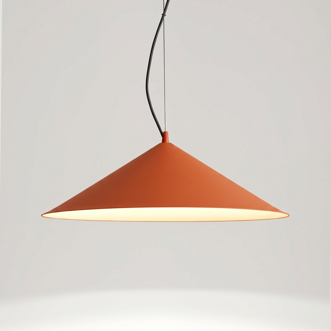Lampa wisząca FINT ochra czerwona LED 3000K - 32478