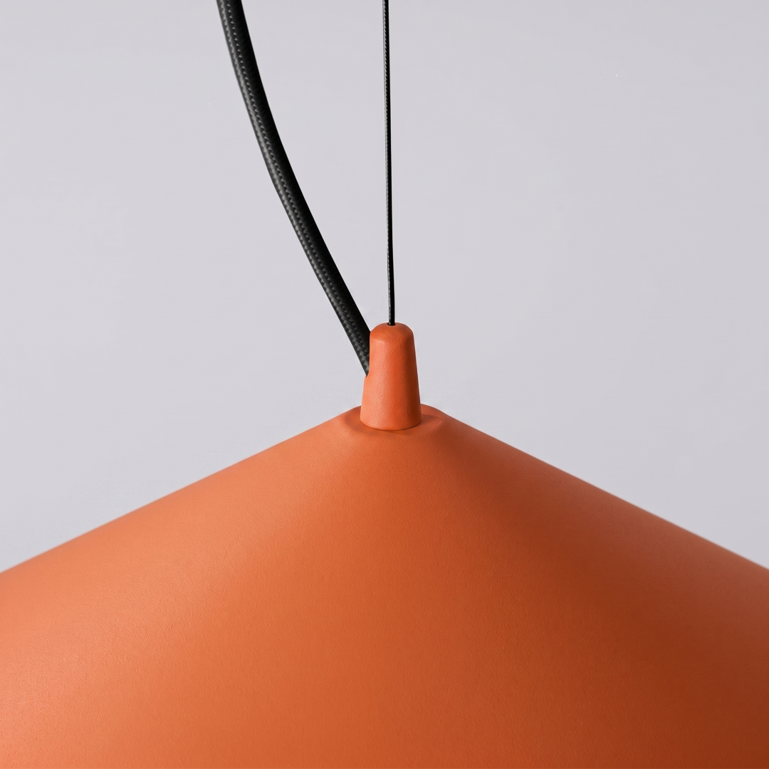 Lampa wisząca FINT ochra czerwona LED 3000K - 32480