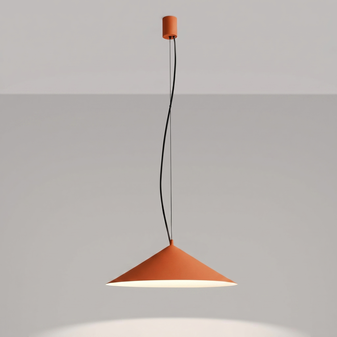 Lampa wisząca FINT ochra czerwona LED 3000K - 32483