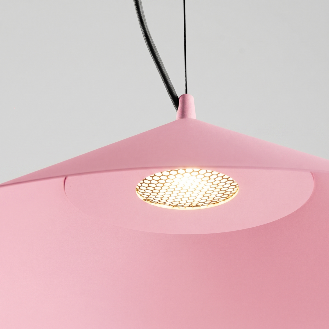 Lampa wisząca FINT różowa LED 3000K - 32490