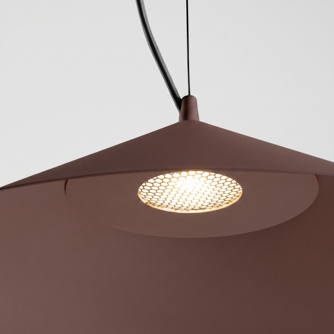 Lampa wisząca FINT brązowa LED 4000K - 32556