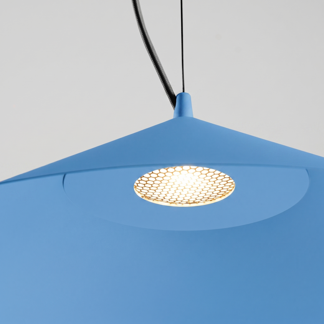 Lampa wisząca FINT błękitna LED 4000K - 32578