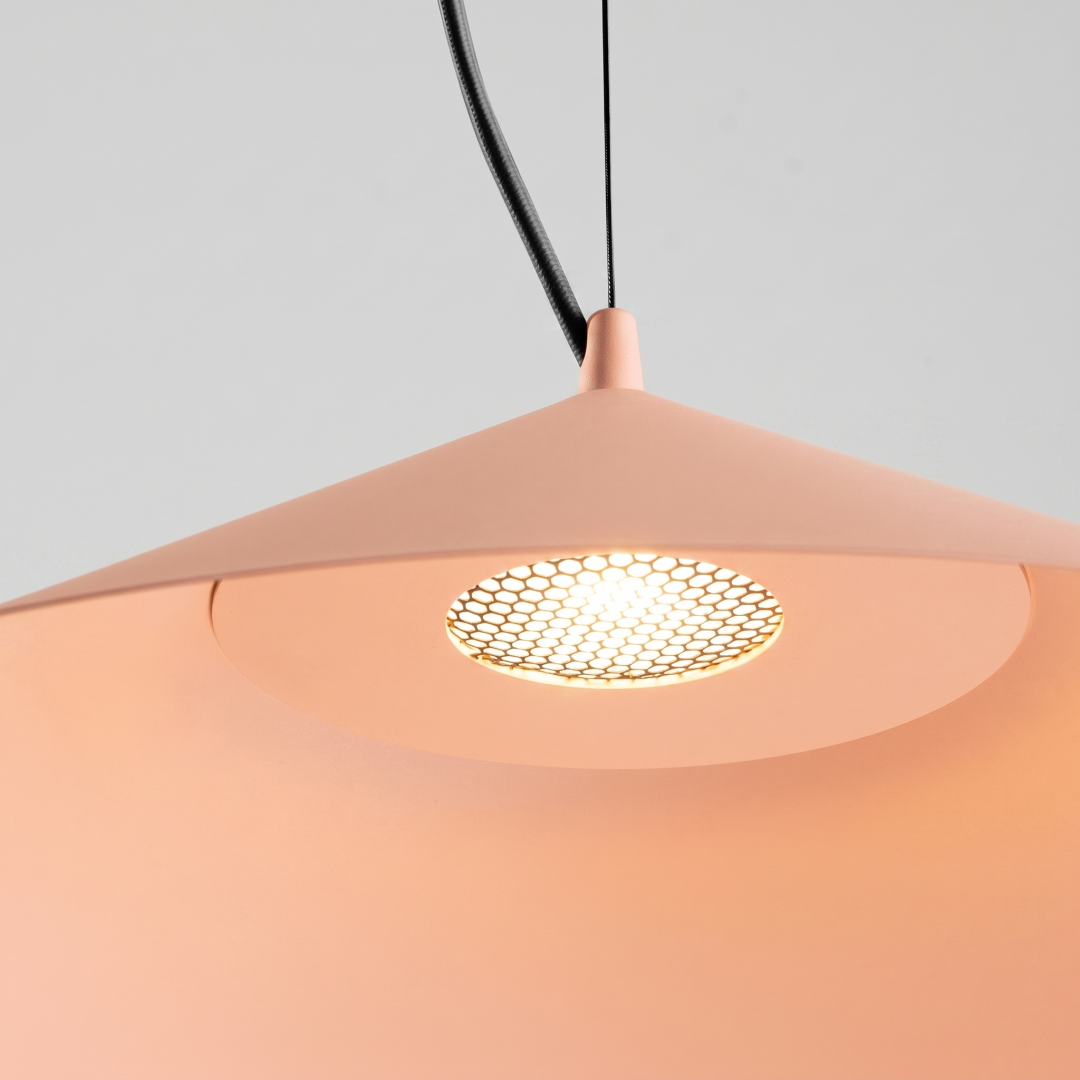 Lampa wisząca FINT brzoskwiniowa LED 4000K - 32589