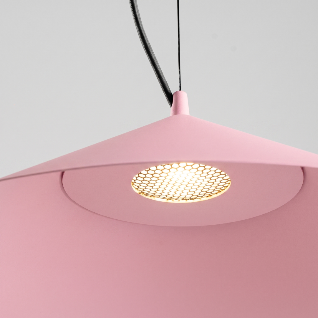 Lampa wisząca FINT różowa LED 4000K - 32655