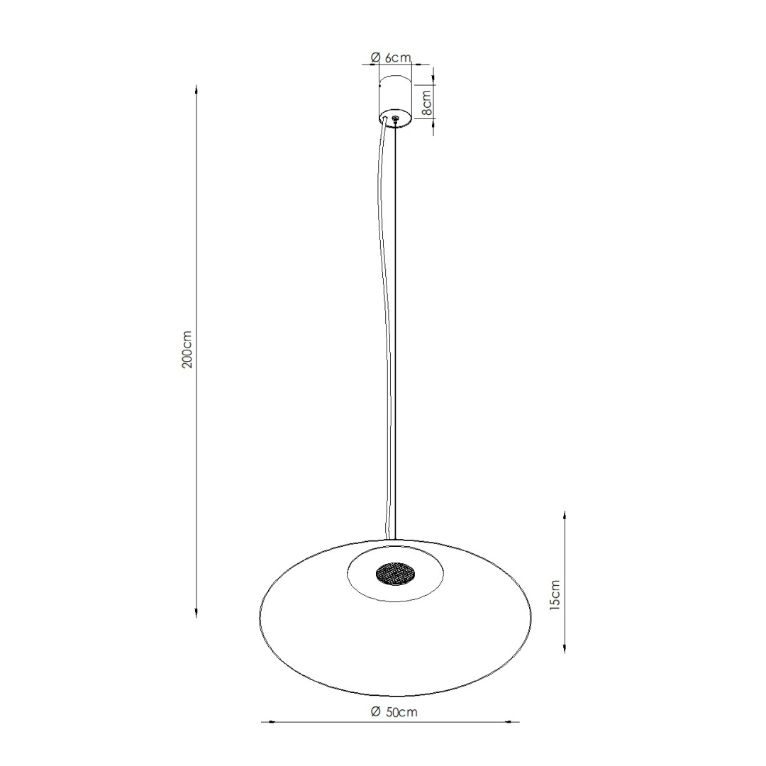 Lampa wisząca FINT taupe LED 4000K - 32682