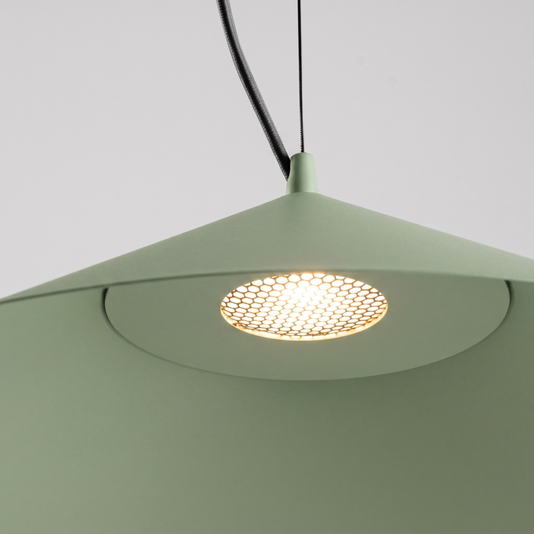Lampa wisząca FINT zielona oliwka LED 4000K - 32699