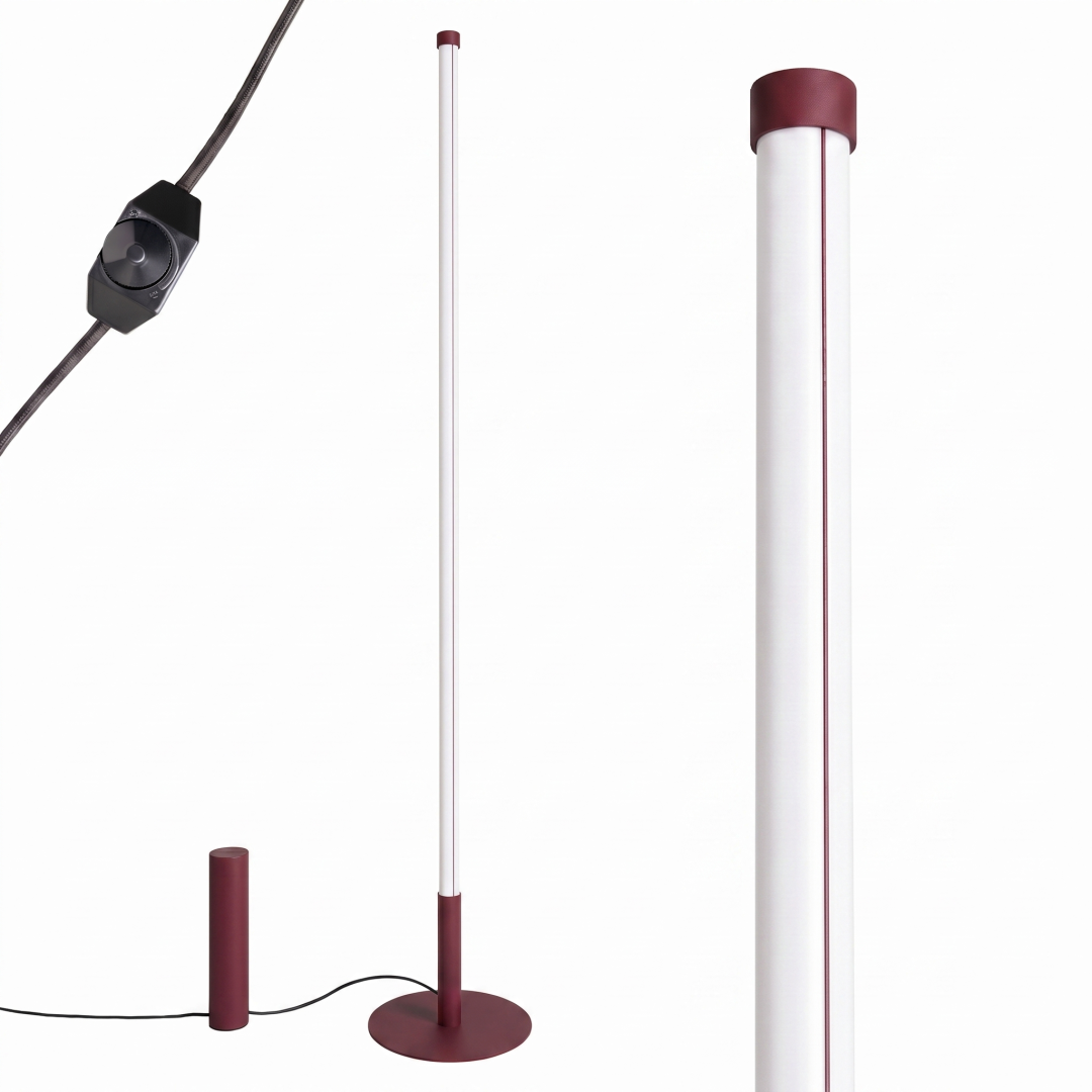 Lampa podłogowa TRANG burgund 3000K - 32873