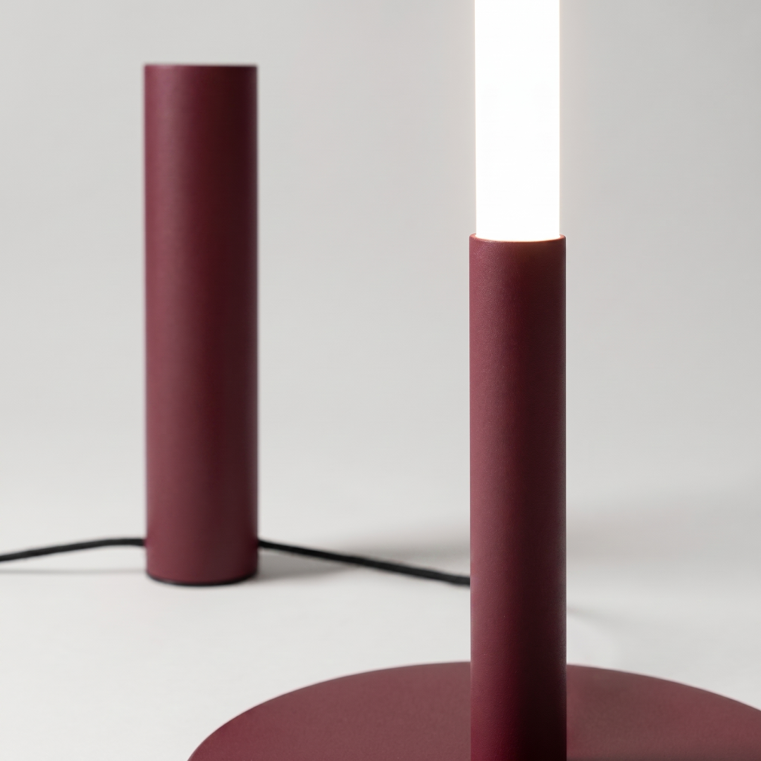 Lampa podłogowa TRANG burgund 3000K - 32876