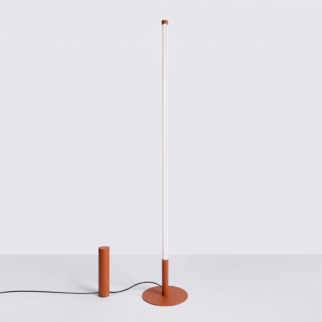 Lampa podłogowa TRANG ochra czerwona 3000K - 32908