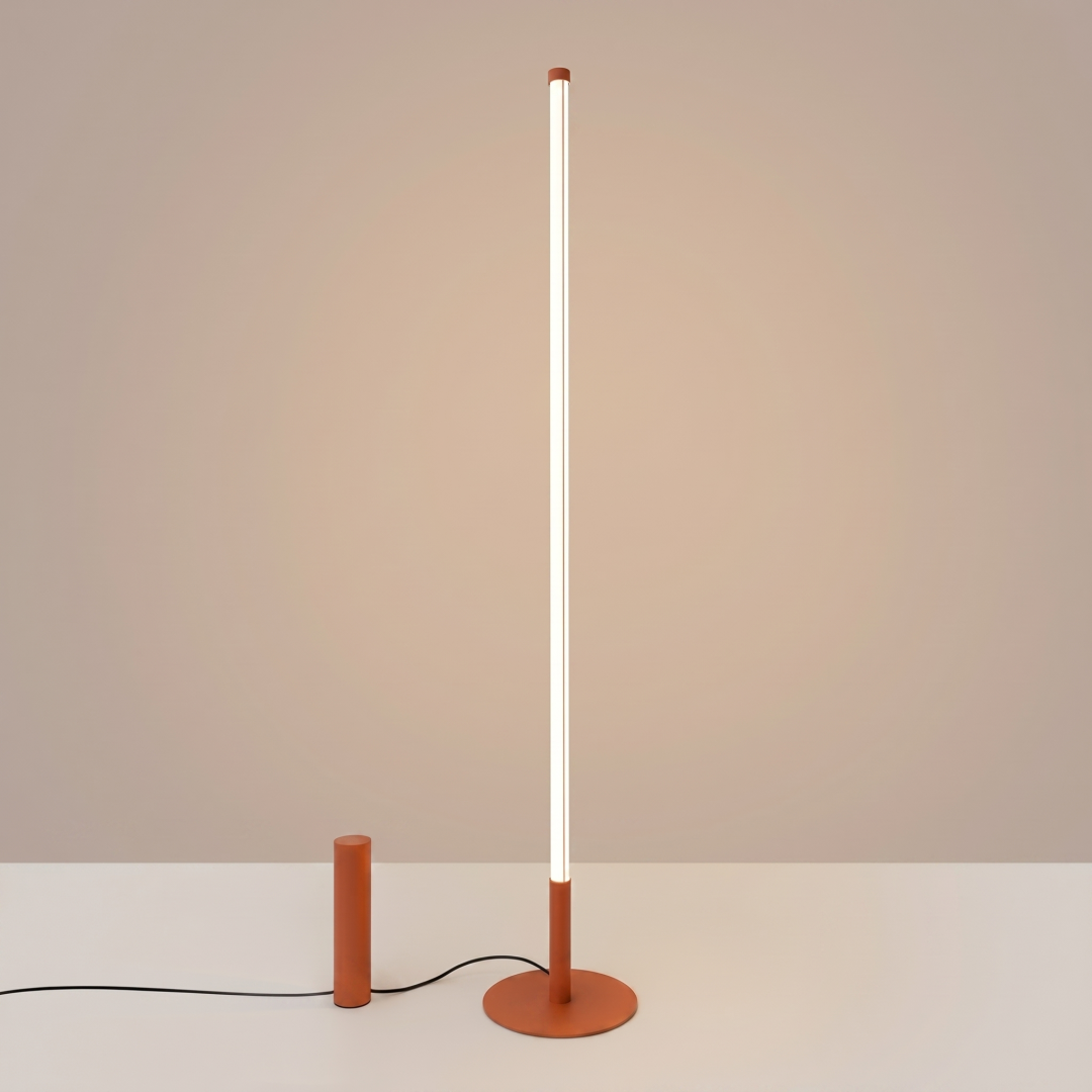 Lampa podłogowa TRANG ochra czerwona 3000K - 32909