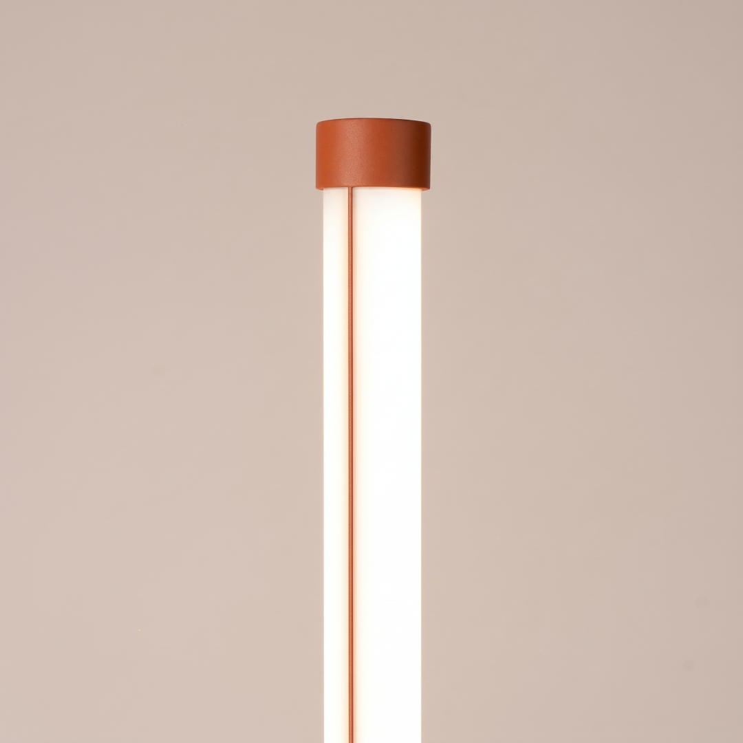 Lampa podłogowa TRANG ochra czerwona 3000K - 32910