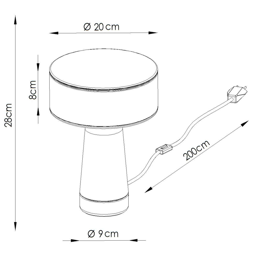 Lampa biurkowa AXO zielona oliwka - 33717