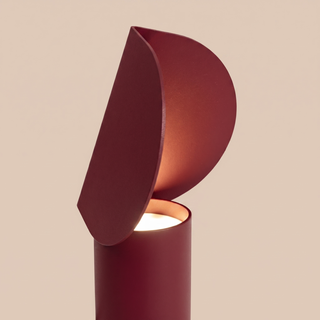 Lampa biurkowa BISCUIT burgund LED 3000K - 33737