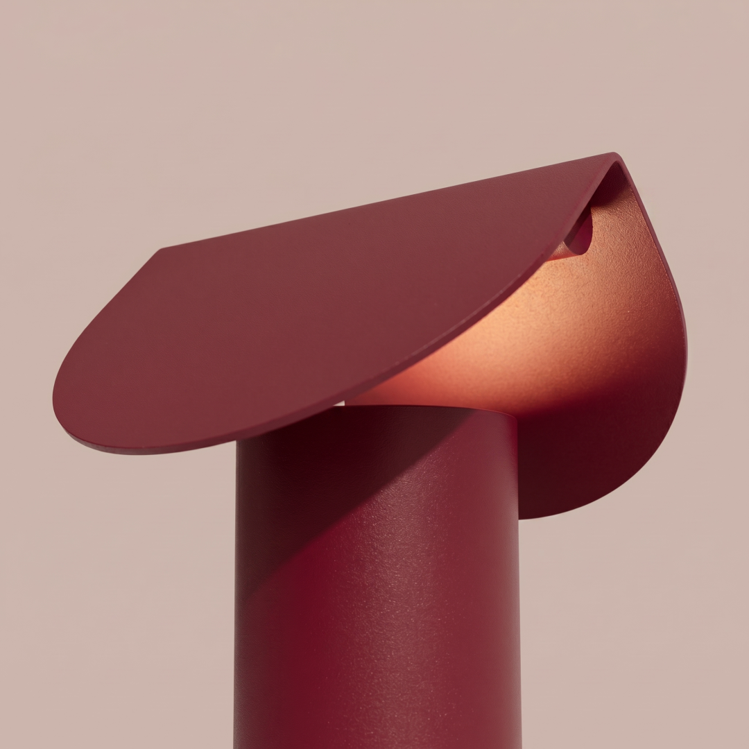 Lampa biurkowa BISCUIT burgund LED 3000K - 33738