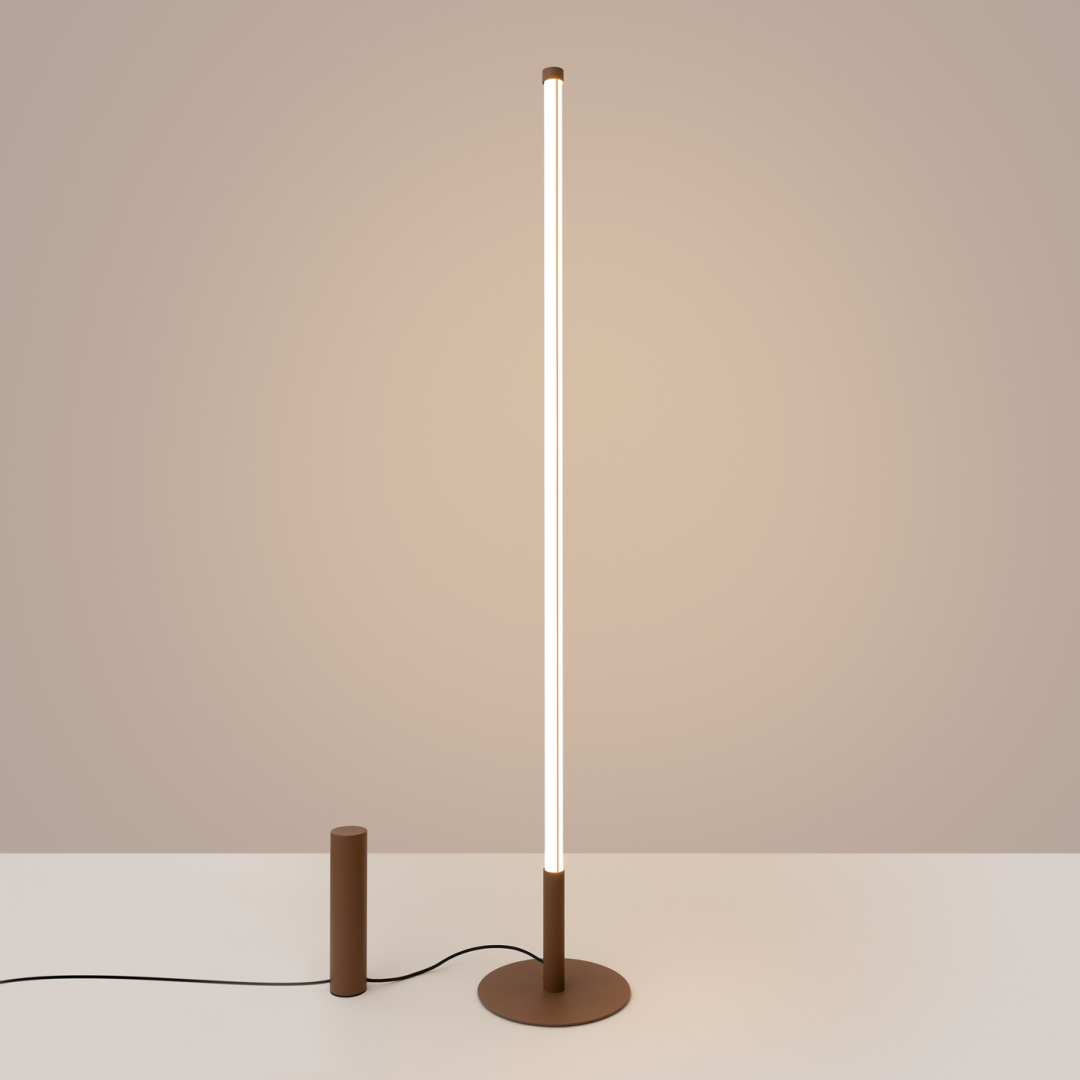 Lampa podłogowa TRANG brązowa 3000K - 33828