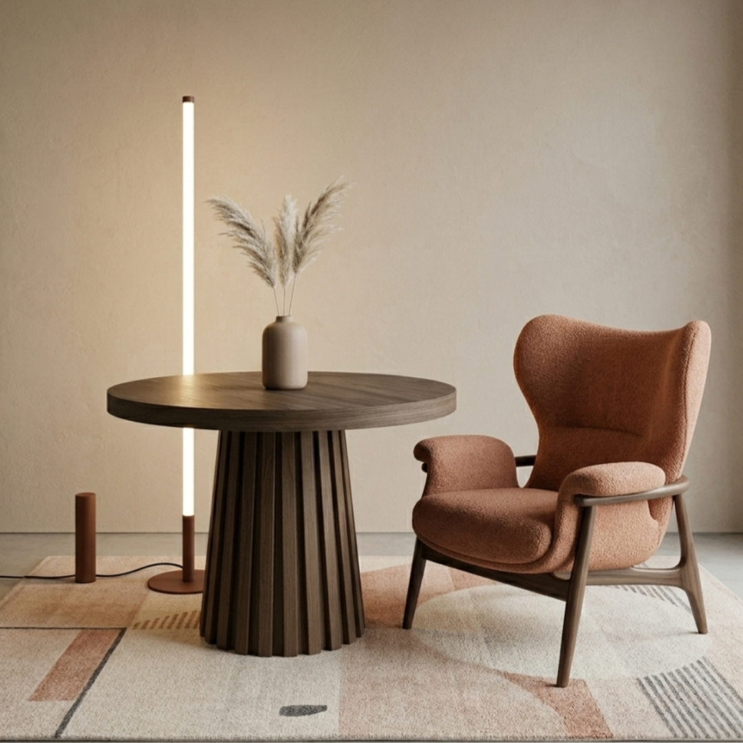 Lampa podłogowa TRANG brązowa 4000K - 33836