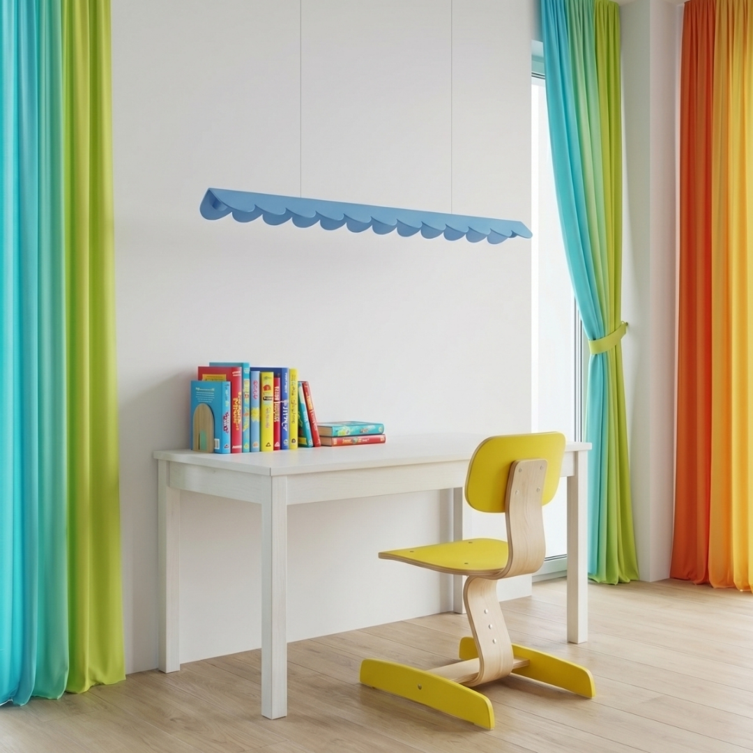 Lampa wisząca BISCUIT 130 błękitna LED 4000K - 34241