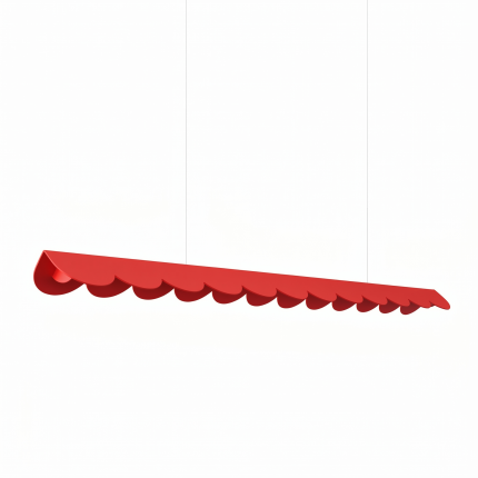 Lampa wisząca BISCUIT 130 czerwona LED 3000K