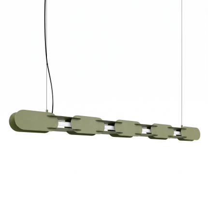 Lampa wisząca CHAIN 158 zielona oliwka LED 4000K
