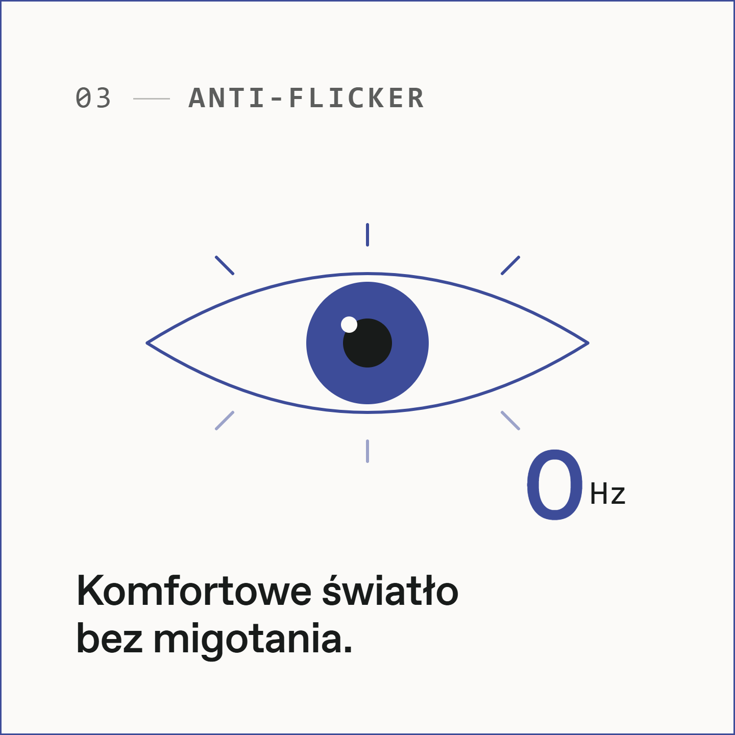 Anti-Flicker — komfortowe światło bez migotania