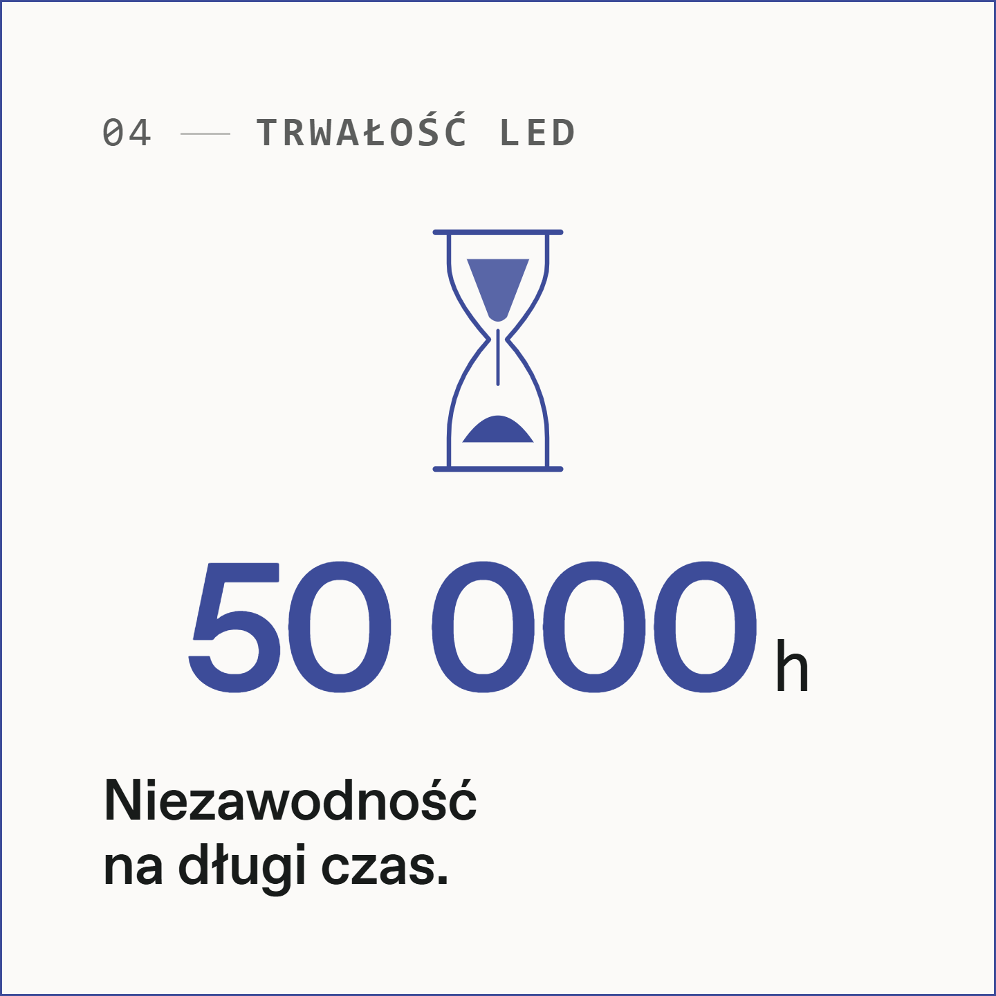 Trwałość 50 000 godzin — niezawodność na długi czas